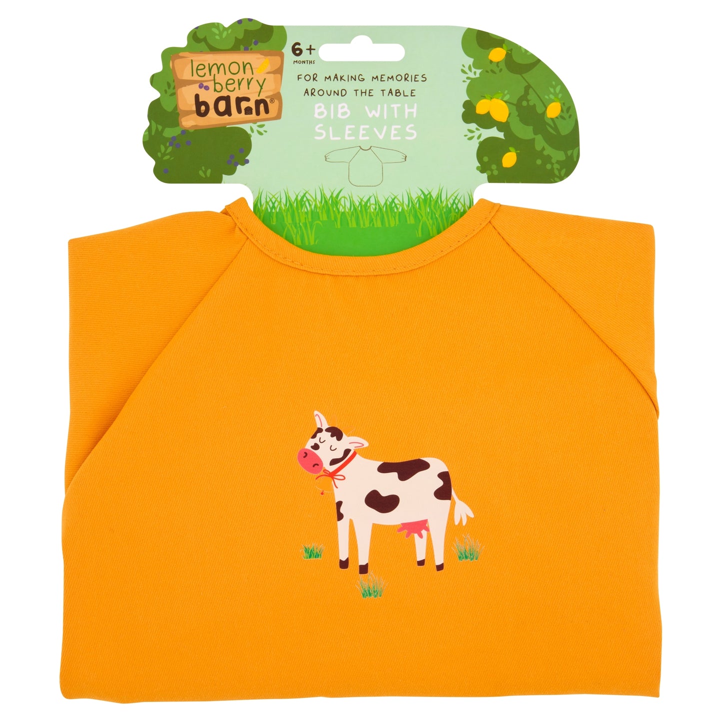Lemon berry Barn Bib with Sleeves — image 1