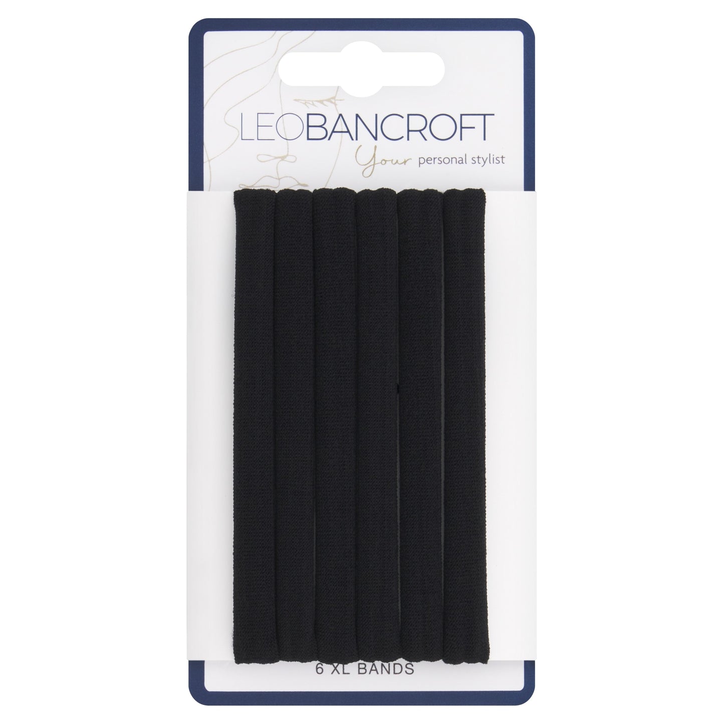 Leo Bancroft Extra Large Soft Bands Black 6 Pack — image 1