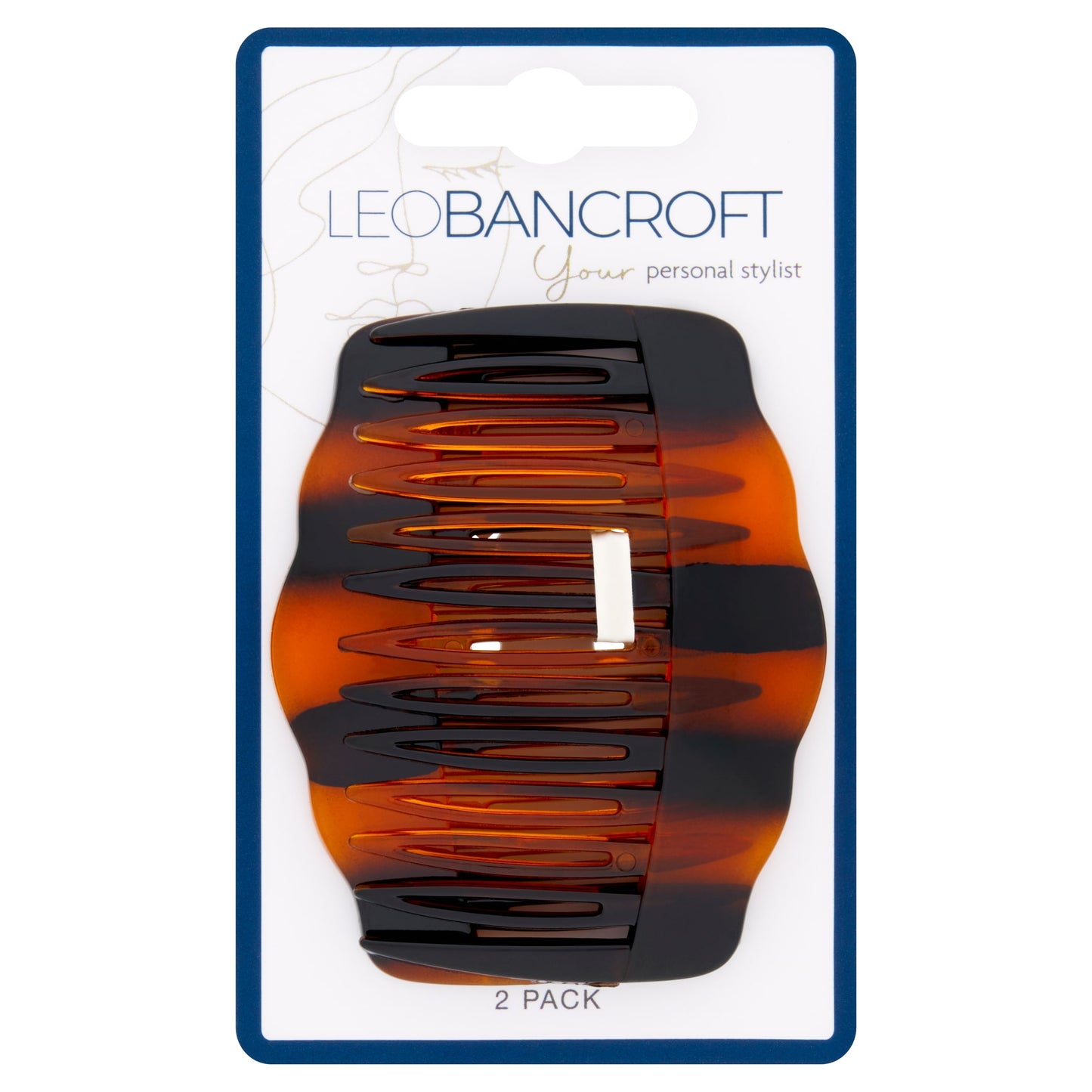 Leo Bancroft Side Combs Tort. 2 Pack — image 1