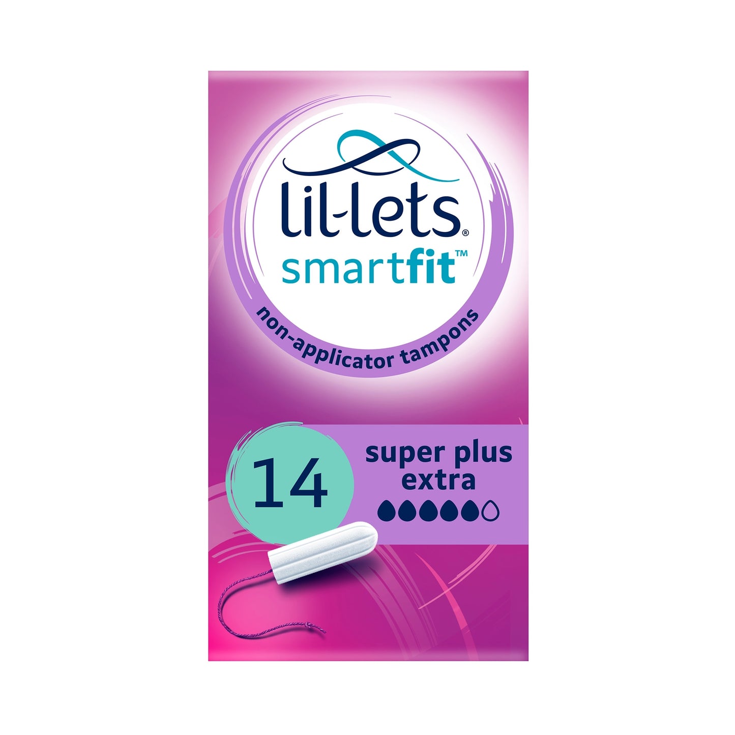 Lil Lets Non Applicator Super Plus Extra Tampons 14 Pack — image 1