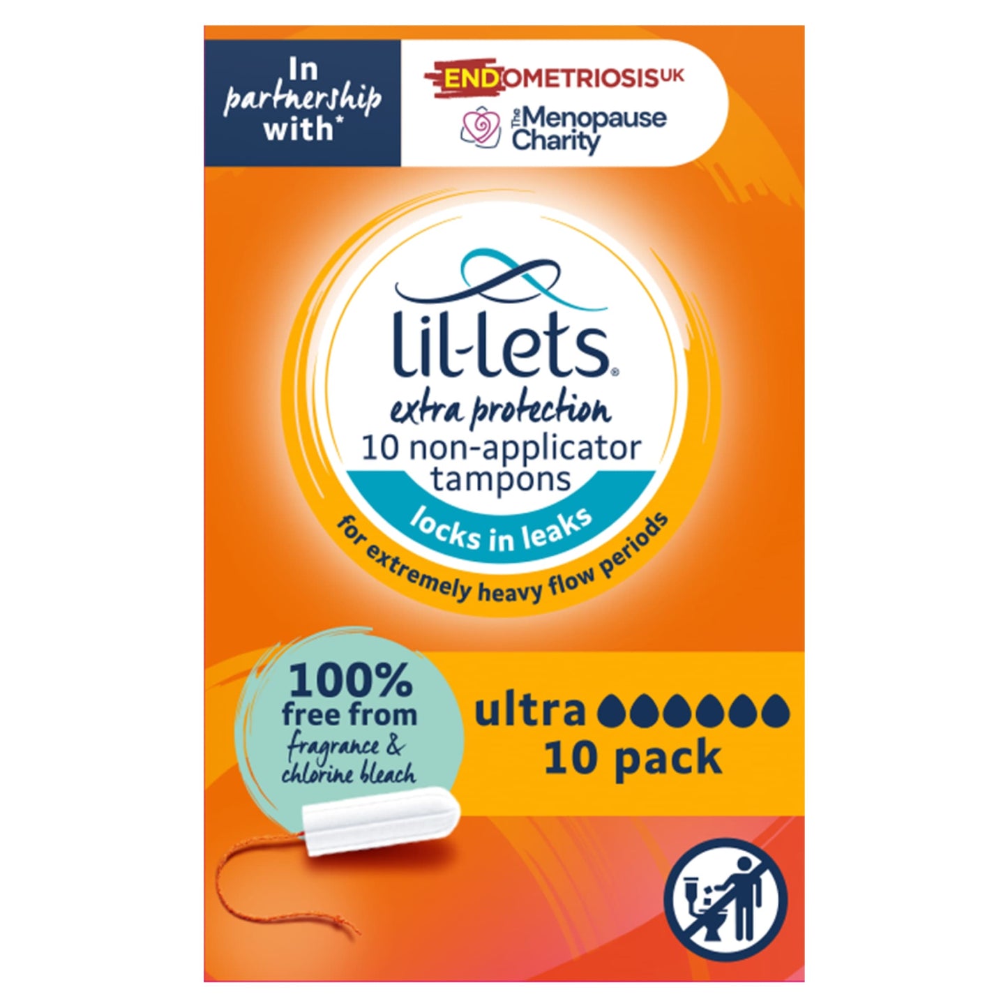 Lil Lets Non Applicator Ultra Tampons 10 Pack — image 1
