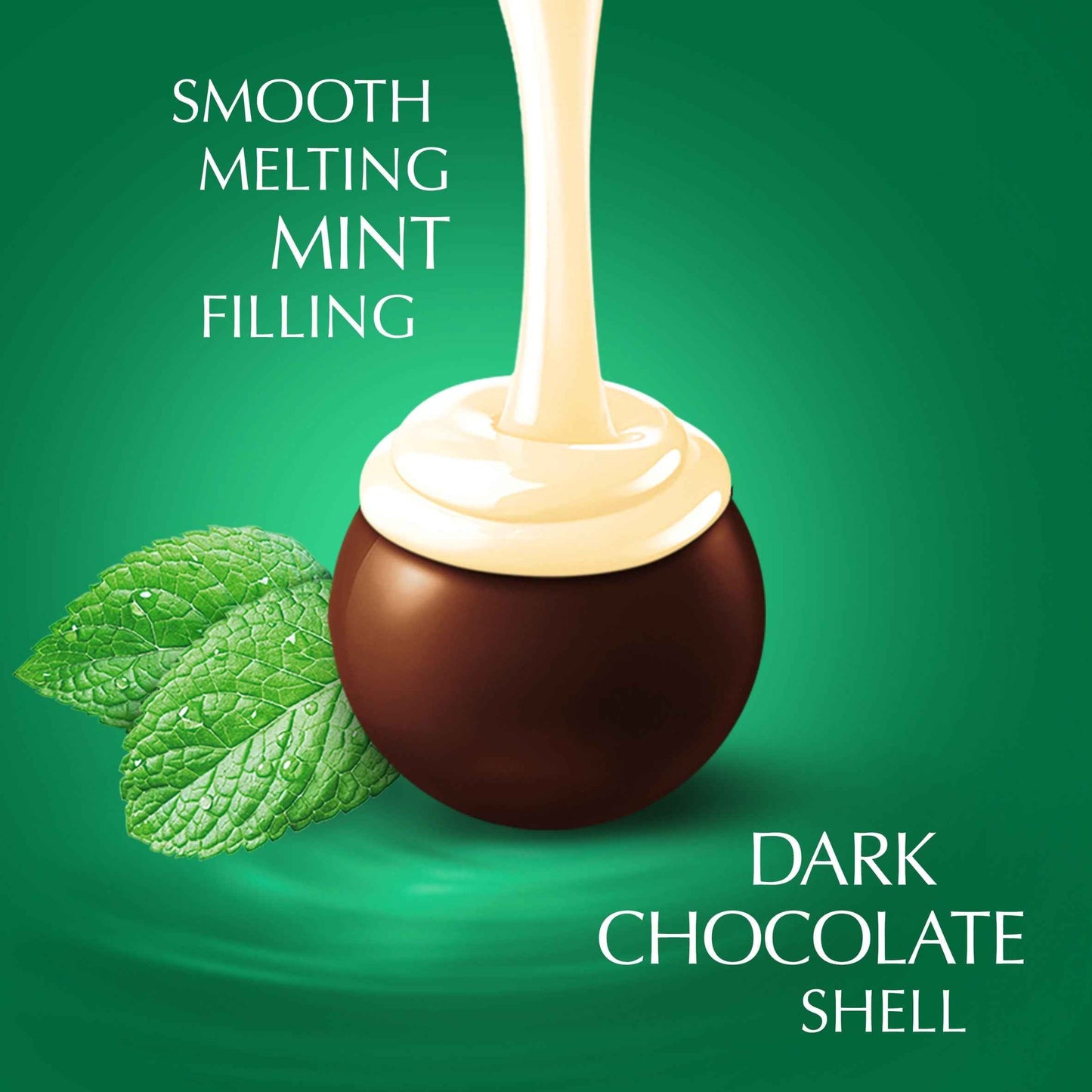 Lindt Lindor Dark Mint Chocolate Truffles 200g 200g pack shot