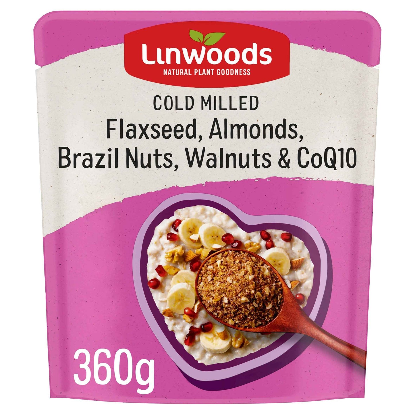 LINWOODS Milled Flax, Nuts & Q10 360g