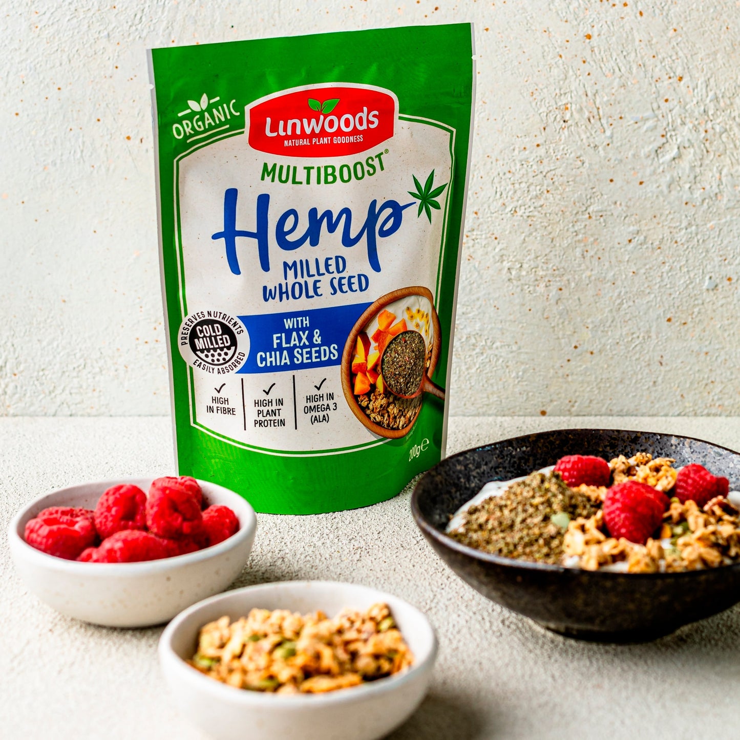 Linwoods Organic Milled Hemp Flax & Chia Seeds 200G — image 2