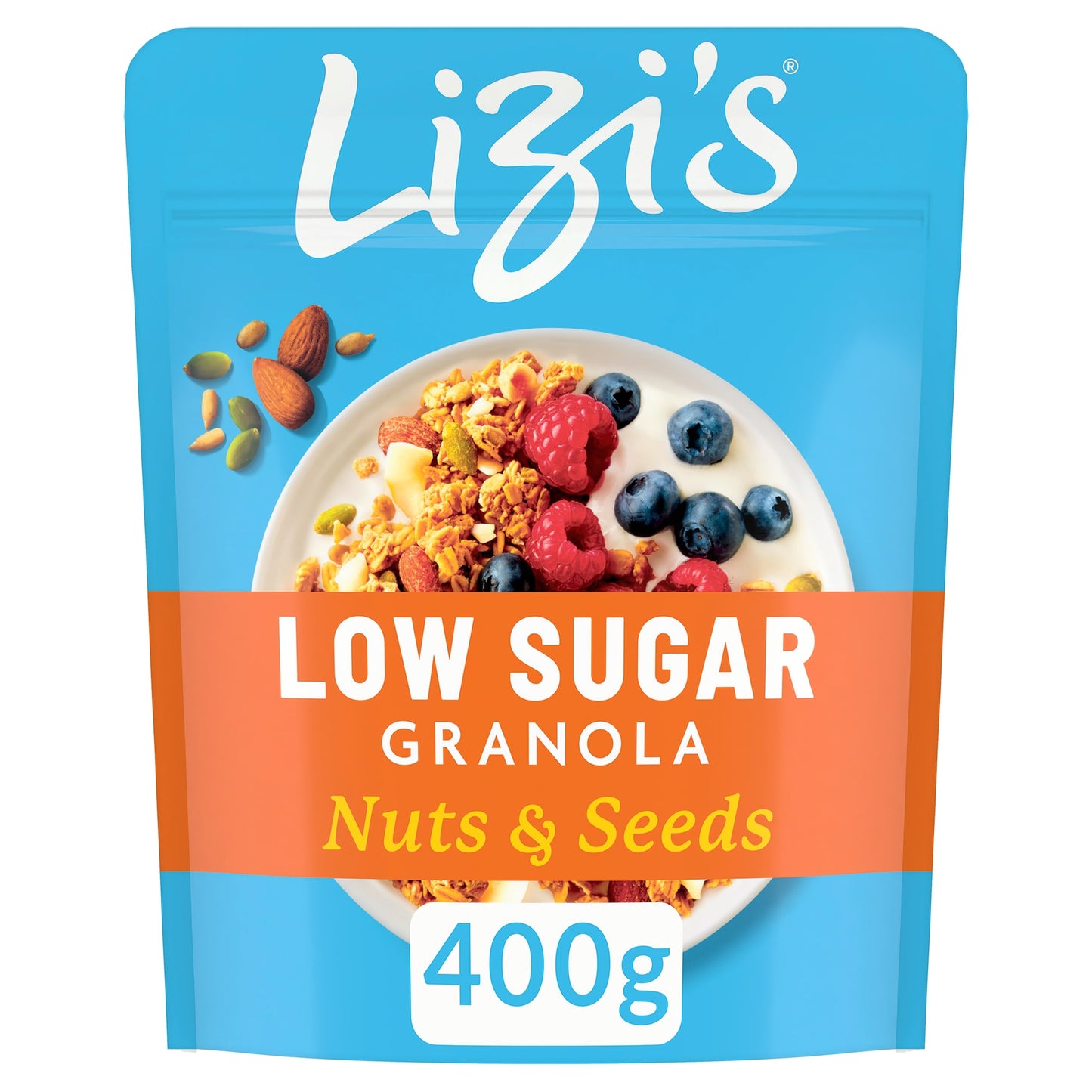 Lizi's Low Sugar Granola Nuts and Seeds 400g — image 1