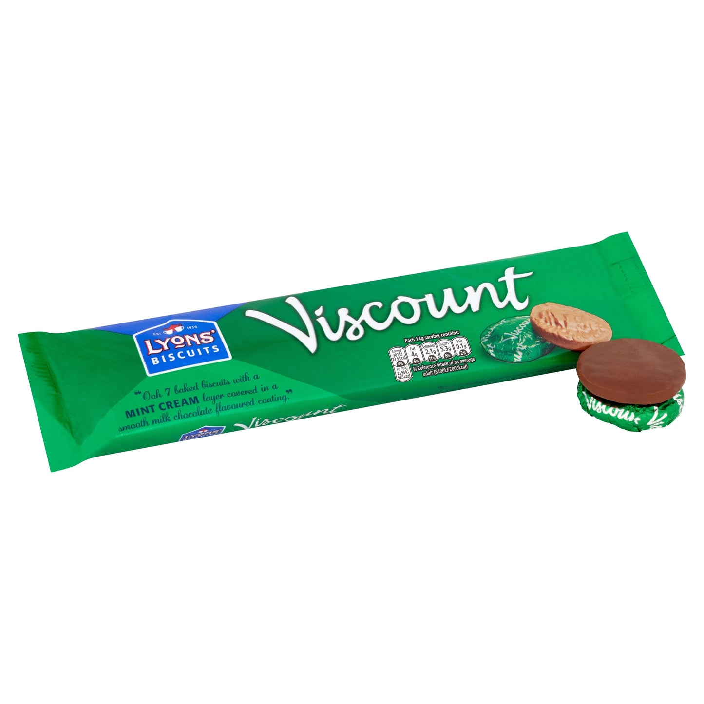 Lyons Biscuits Viscount Mint Creams 7 pack 98g — image 2