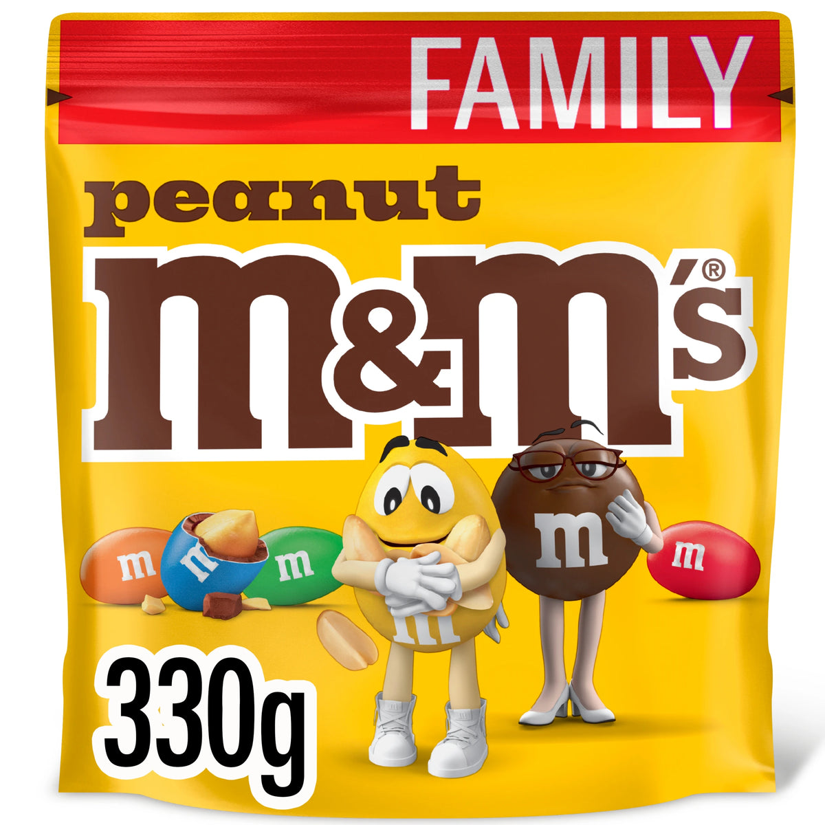 M&M's Peanut Milk Chocolate Family 330g — image 1