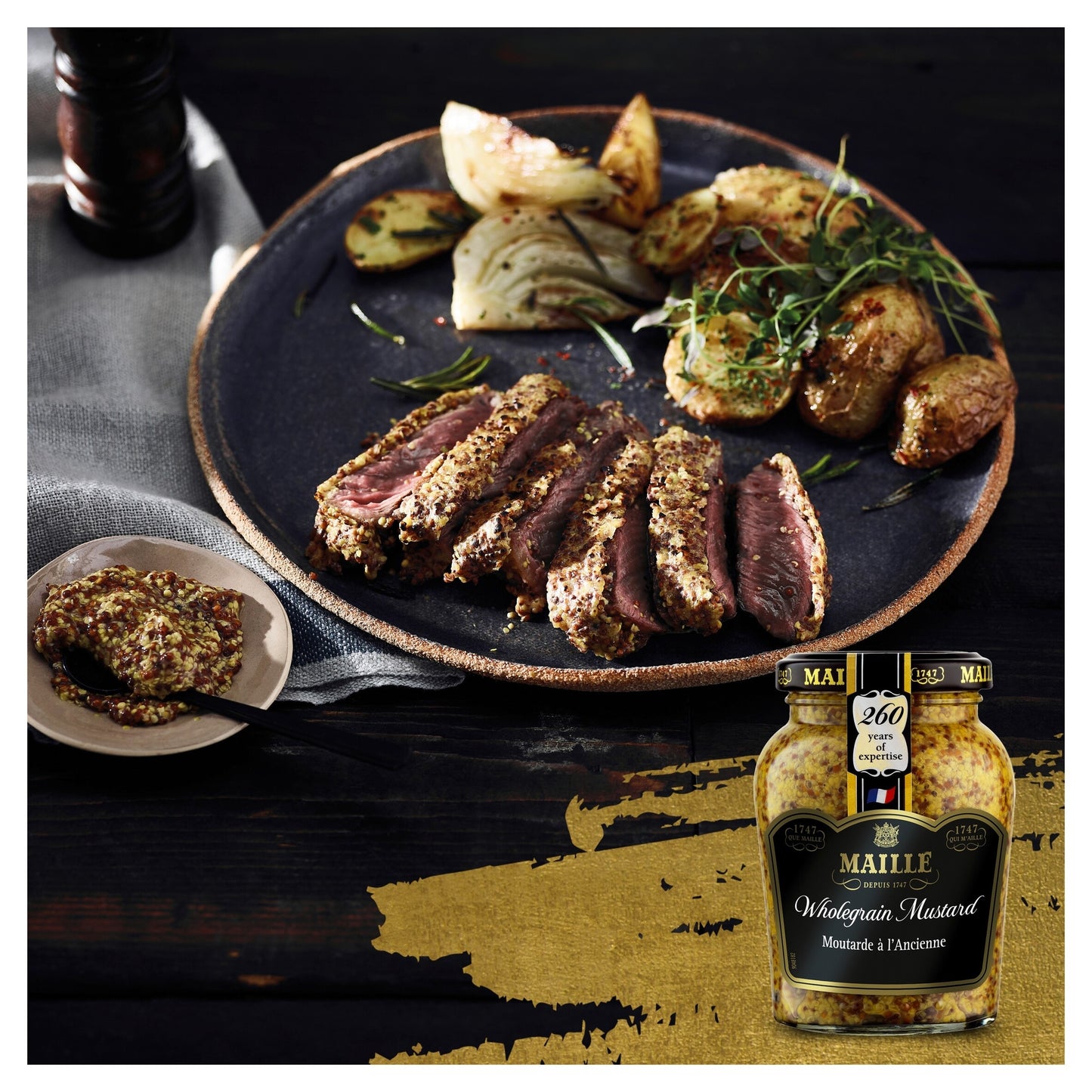 Maille Wholegrain Mustard 210G — image 4