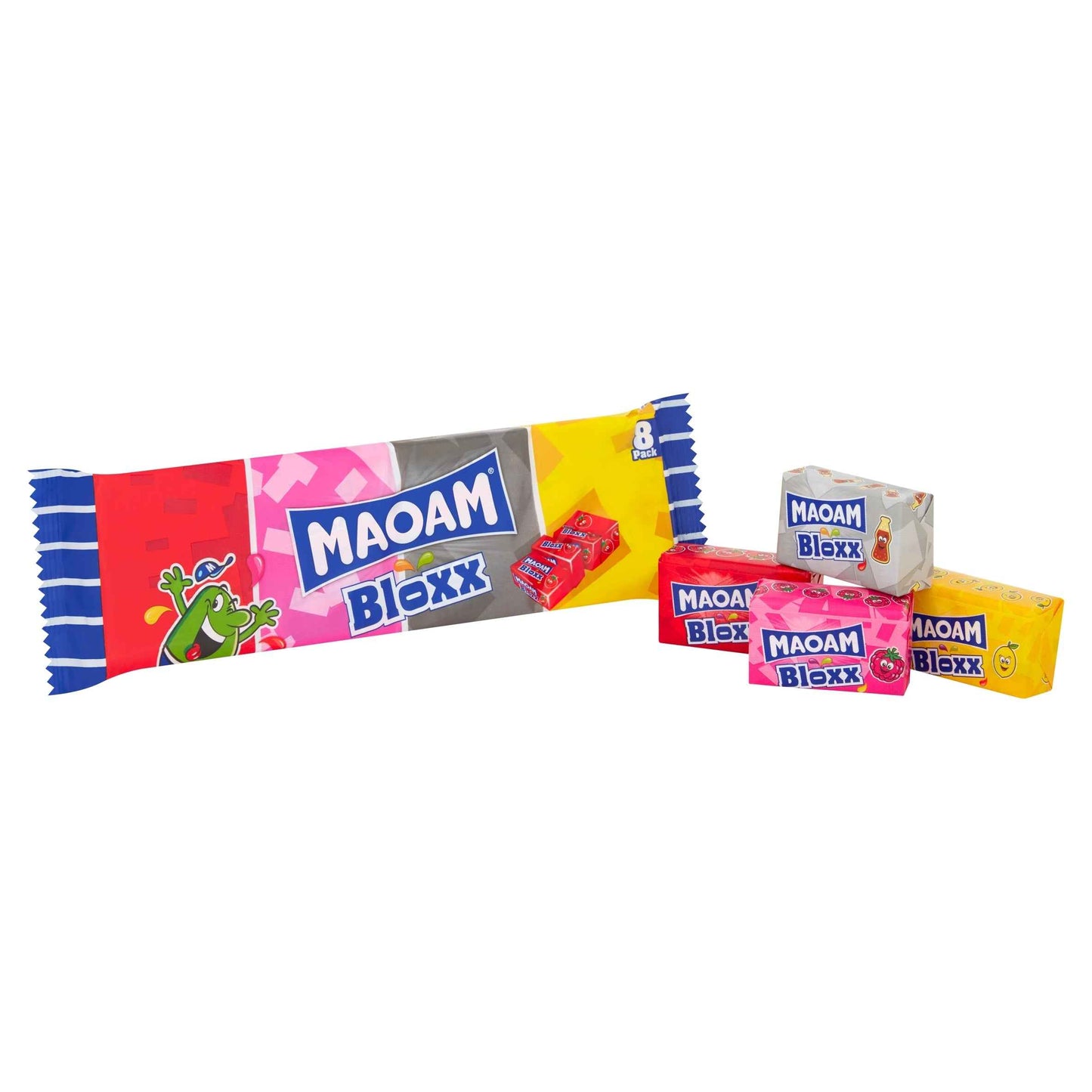 MAOAM 8 Pack Bloxx Chewy Sweets 176g 176g pack shot