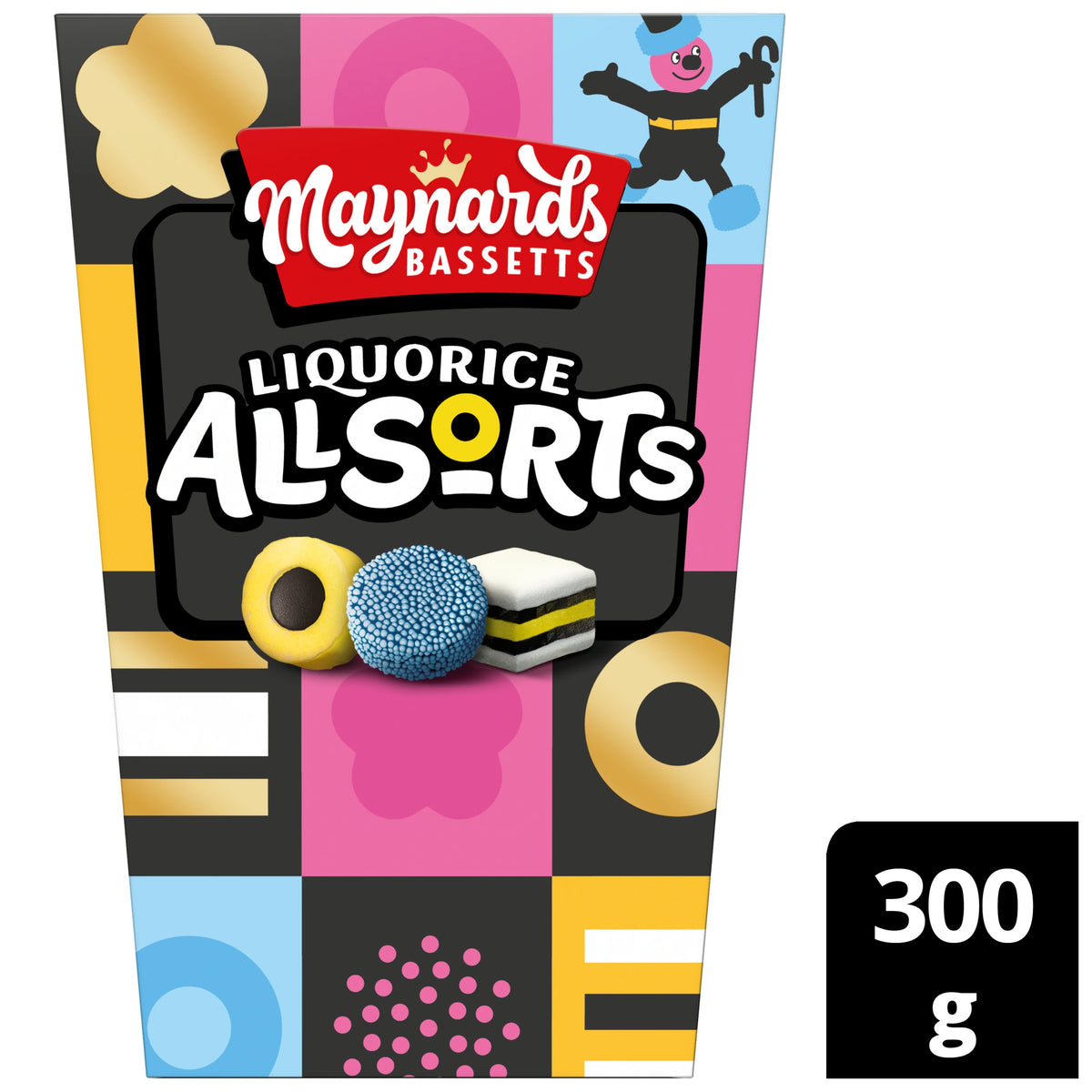Maynards Bassetts Liquorice Allsorts Sweets Carton 300G — image 1