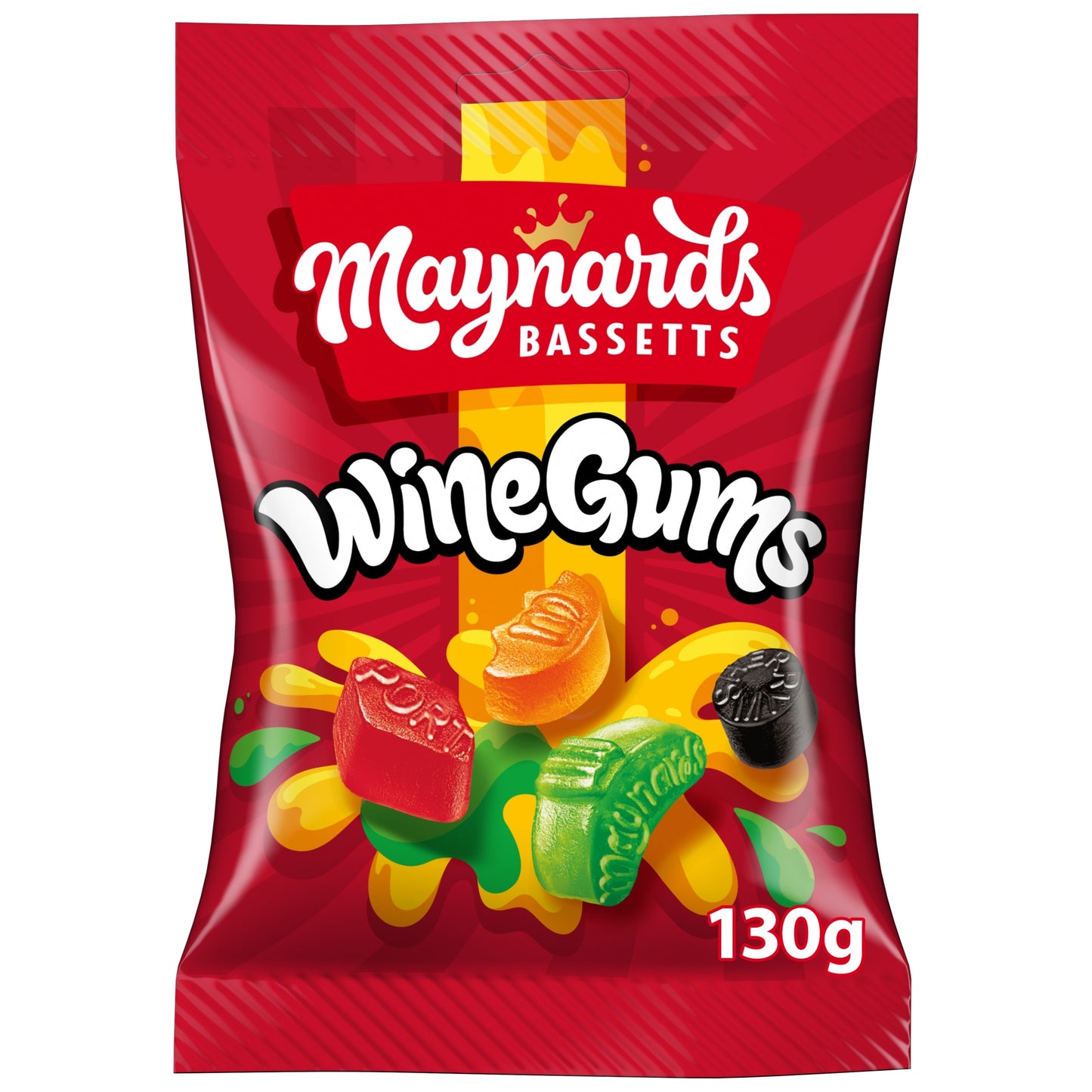 Maynards Bassetts Wine Gums Sweets 130g — image 1