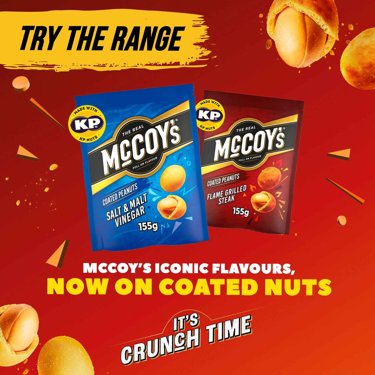 McCOY'S Coated Peanuts Salt & Malt Vinegar 155g gallery