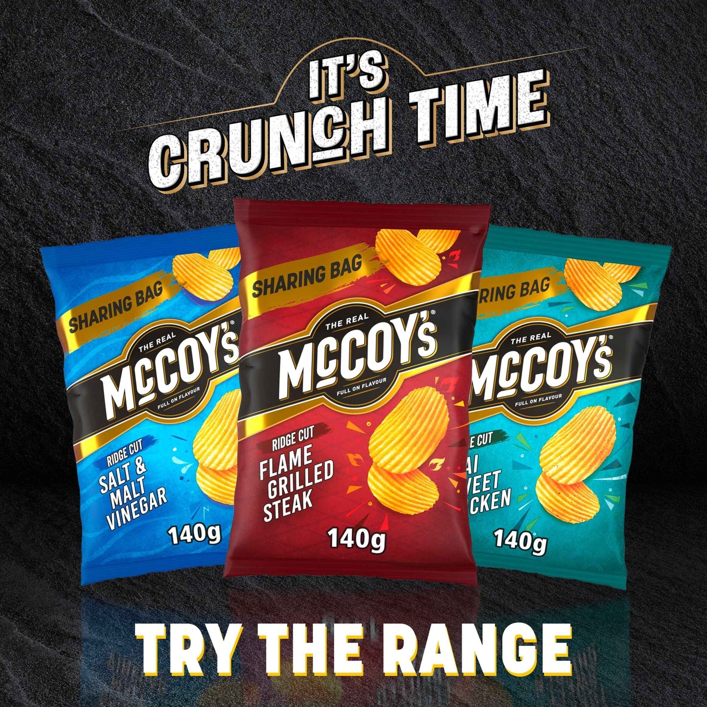 McCOY'S Thai Sweet Chicken Sharing Crisps 140g 140g pack shot
