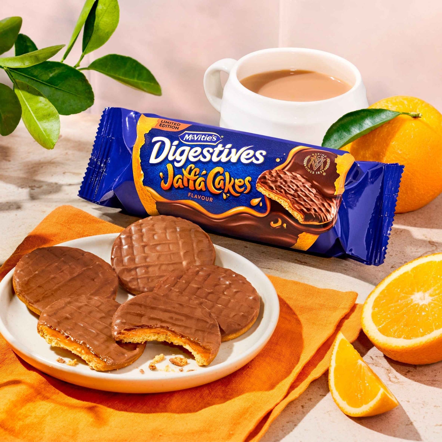 McVitie's Digestives Jaffa Cakes 250g pack shot