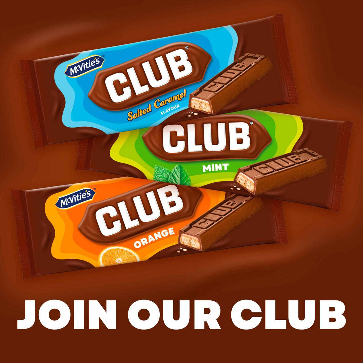 McVitie's Club Mint Biscuit Bars 7x22g pack shot