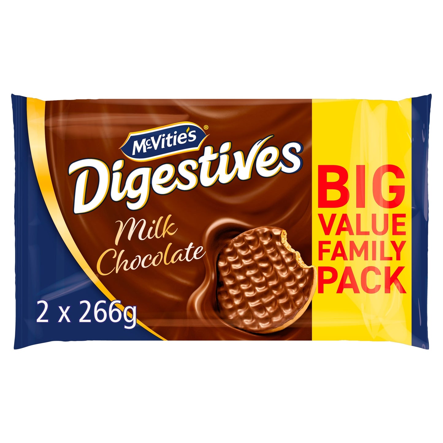 McVitie's Digestives Milk Chocolate Biscuits Twin Pack 2 x 266g — image 1