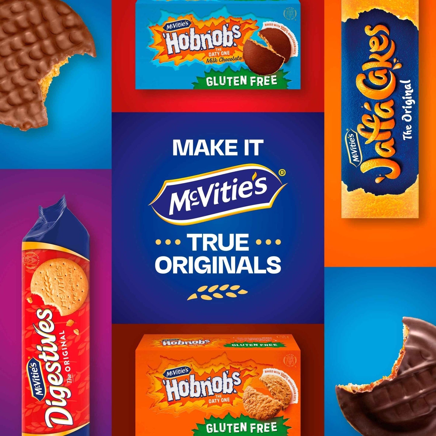 Mcvitie's Gluten Free Milk Chocolate HOBNOBS Biscuits 150g