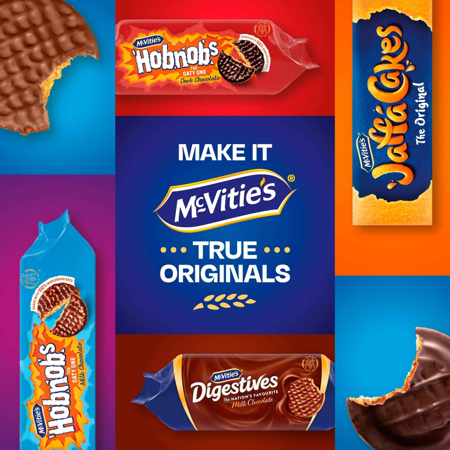 McVitie's Hobnobs Dark Chocolate Biscuits The Oaty One 262g pack shot