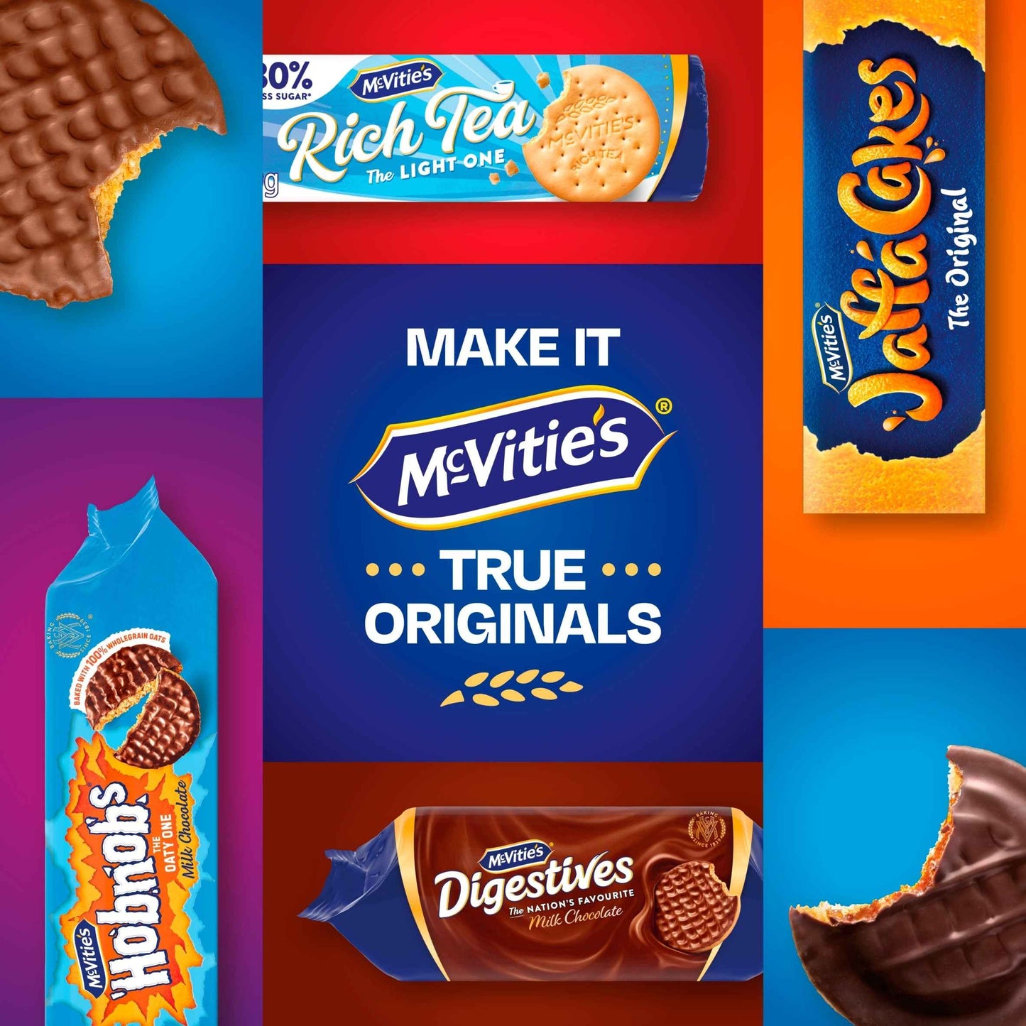 McVitie's Rich Tea The Light One Biscuits 300g pack shot
