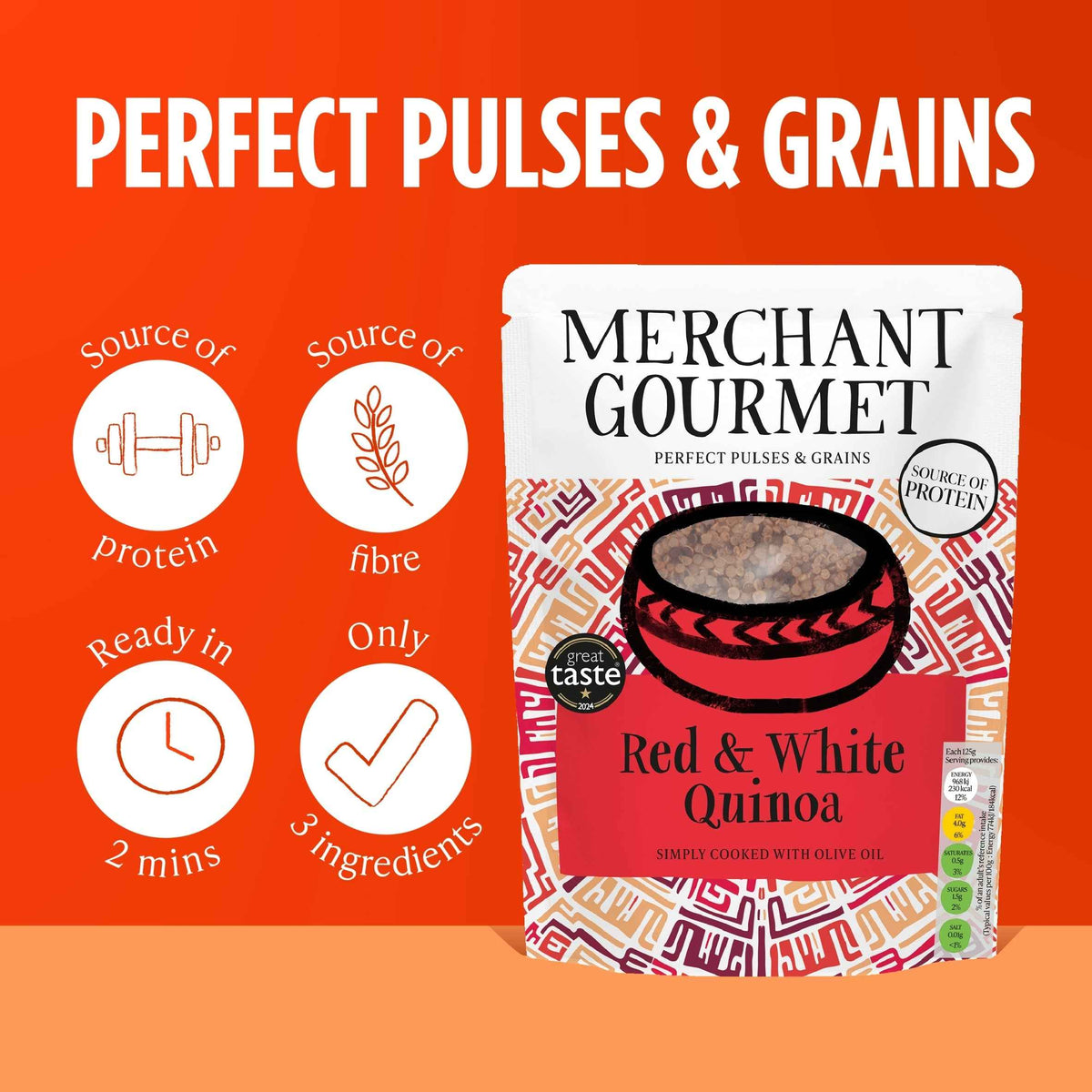MERCHANT GOURMET Red & White Quinoa 250g gallery