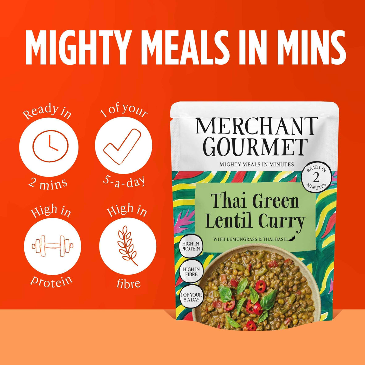 MERCHANT GOURMET Thai Green Lentil Curry 280g gallery