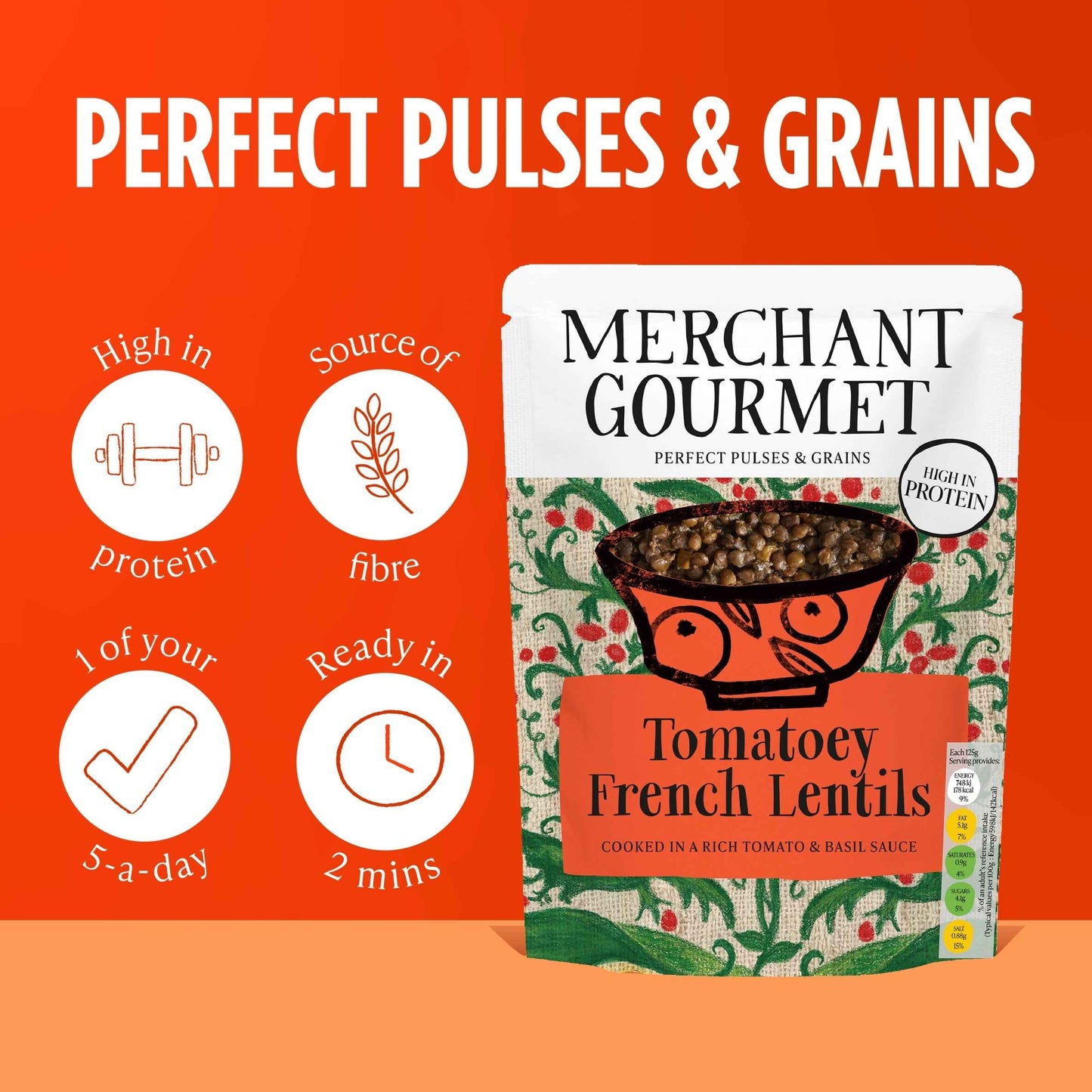 MERCHANT GOURMET Tomatoey Puy & Green Lentils 250g gallery