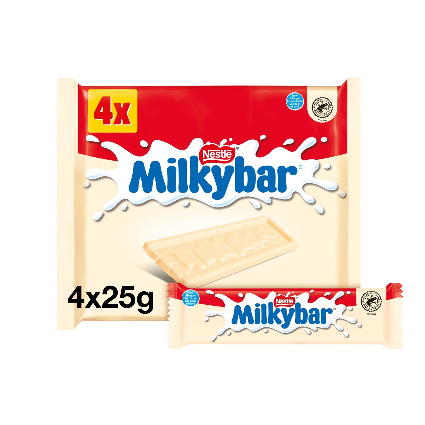 MILKYBAR White Medium Multipack 4 X 25g