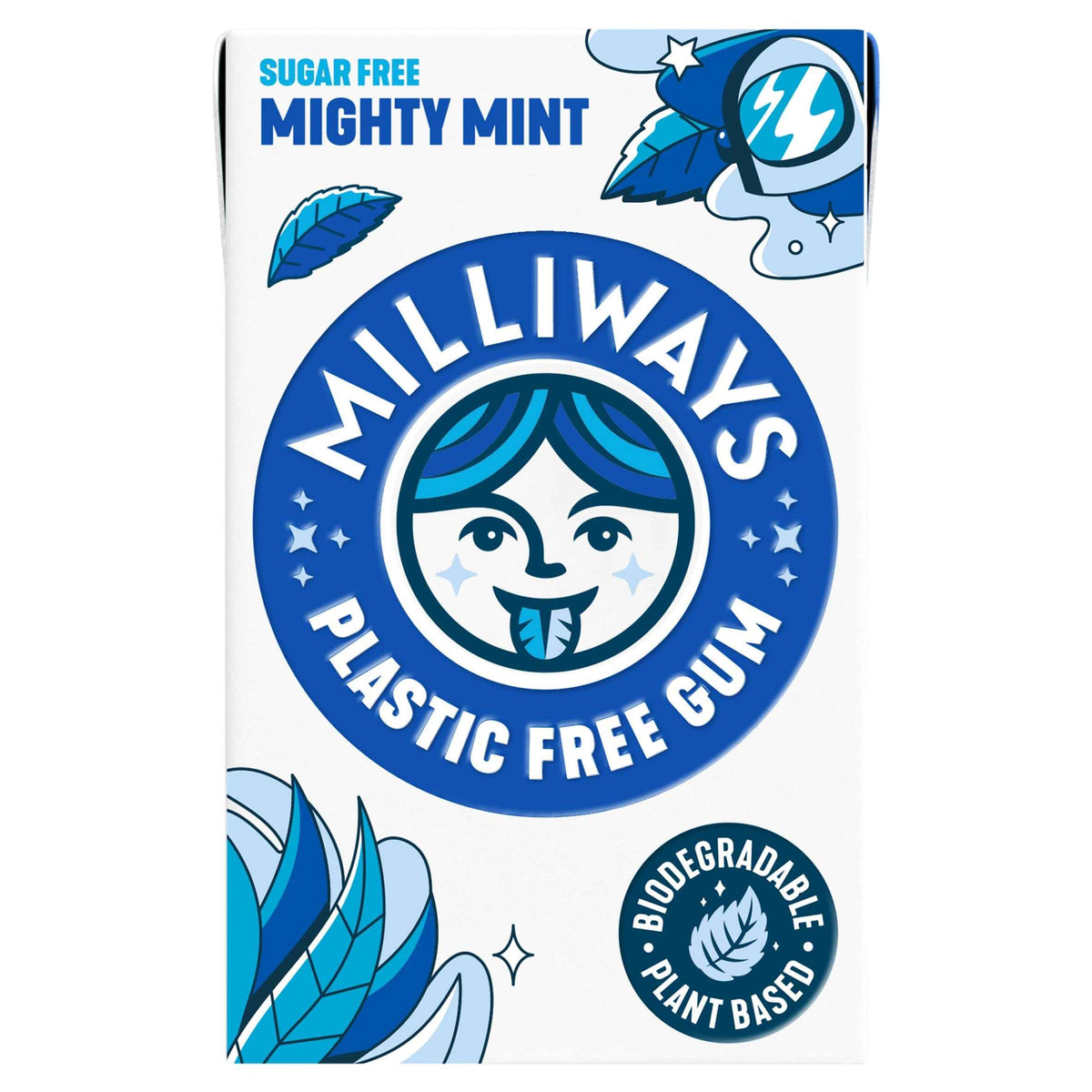 MILLIWAYS Super Natural Gum Mighty Mint 19g