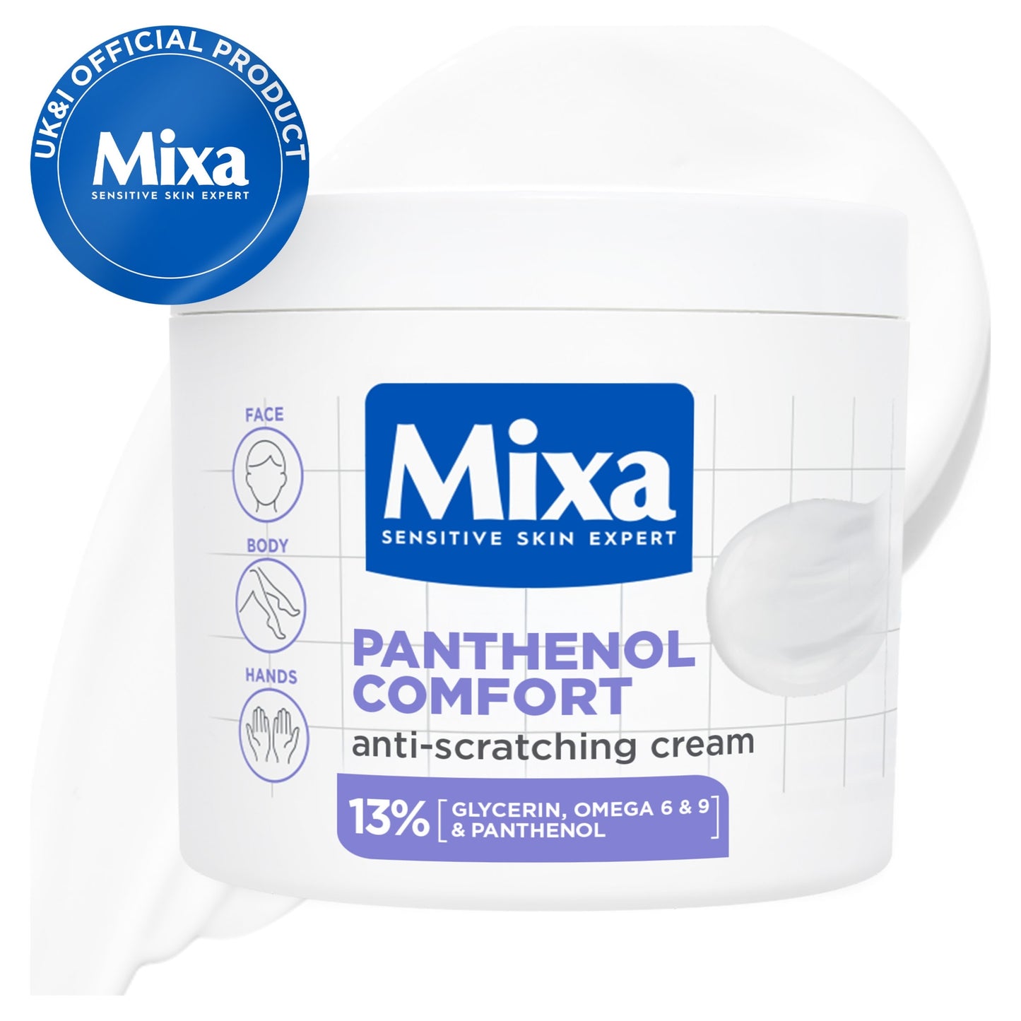 Mixa Body Panthenol Comfort Cream Jar 400ml — image 1