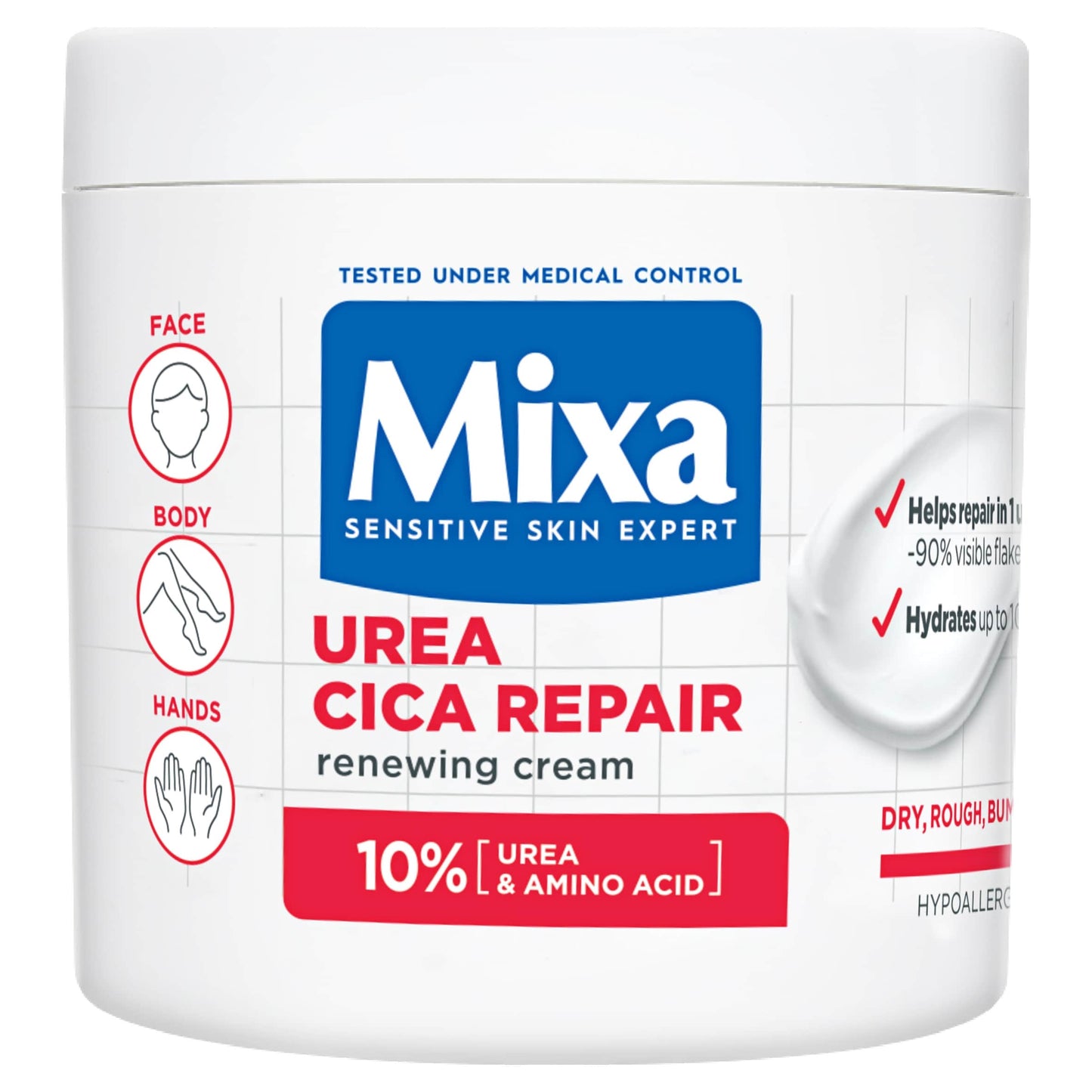 Mixa Urea cica repair Renewing Cream 400ml — image 1