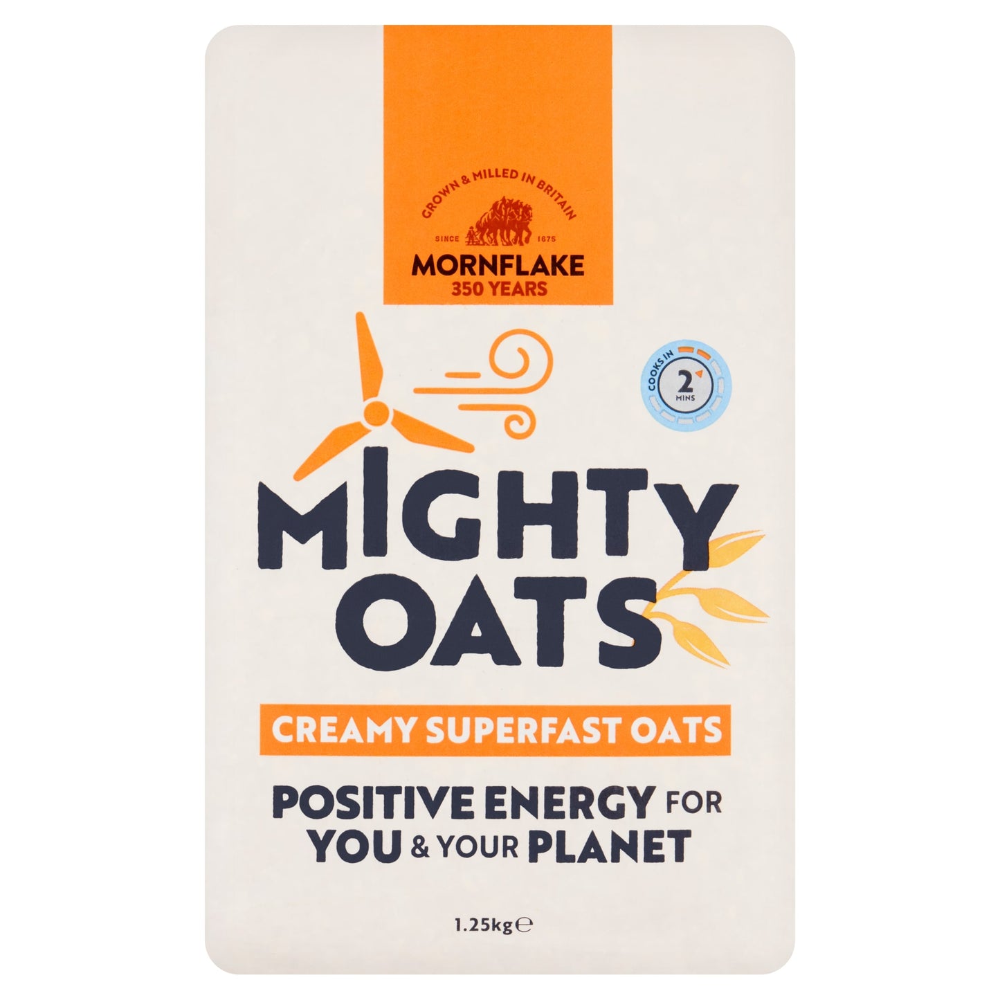 Mornflake Mighty Oats Creamy Superfast Oats 1.25kg — image 1