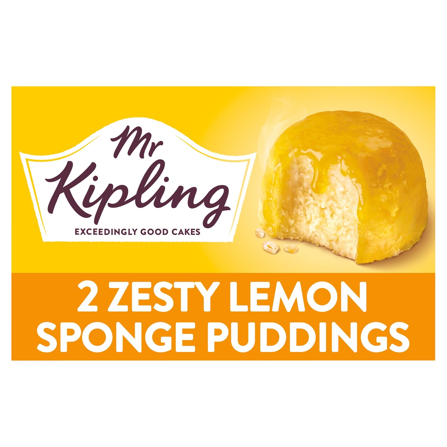 Mr Kipling Lemon Sponge Pudding Cake Dessert 2x95g — image 1