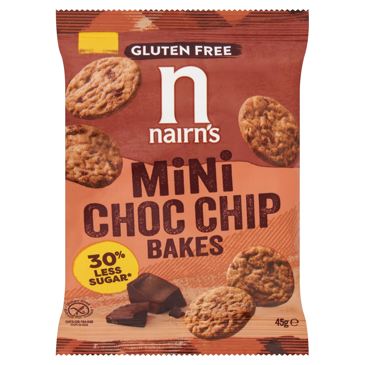 Nairn's Gluten Free Choc Chip Bakes 45g — image 1