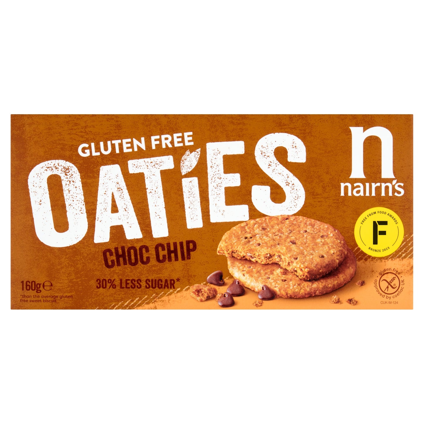Nairn's Gluten Free Oaties Chocolate Chip Biscuits 160G — image 1