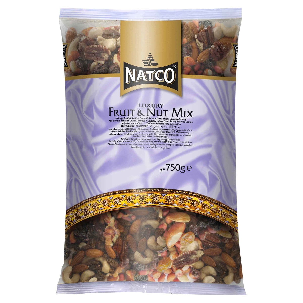 NATCO Luxury Fruit & Nut Mix 750g