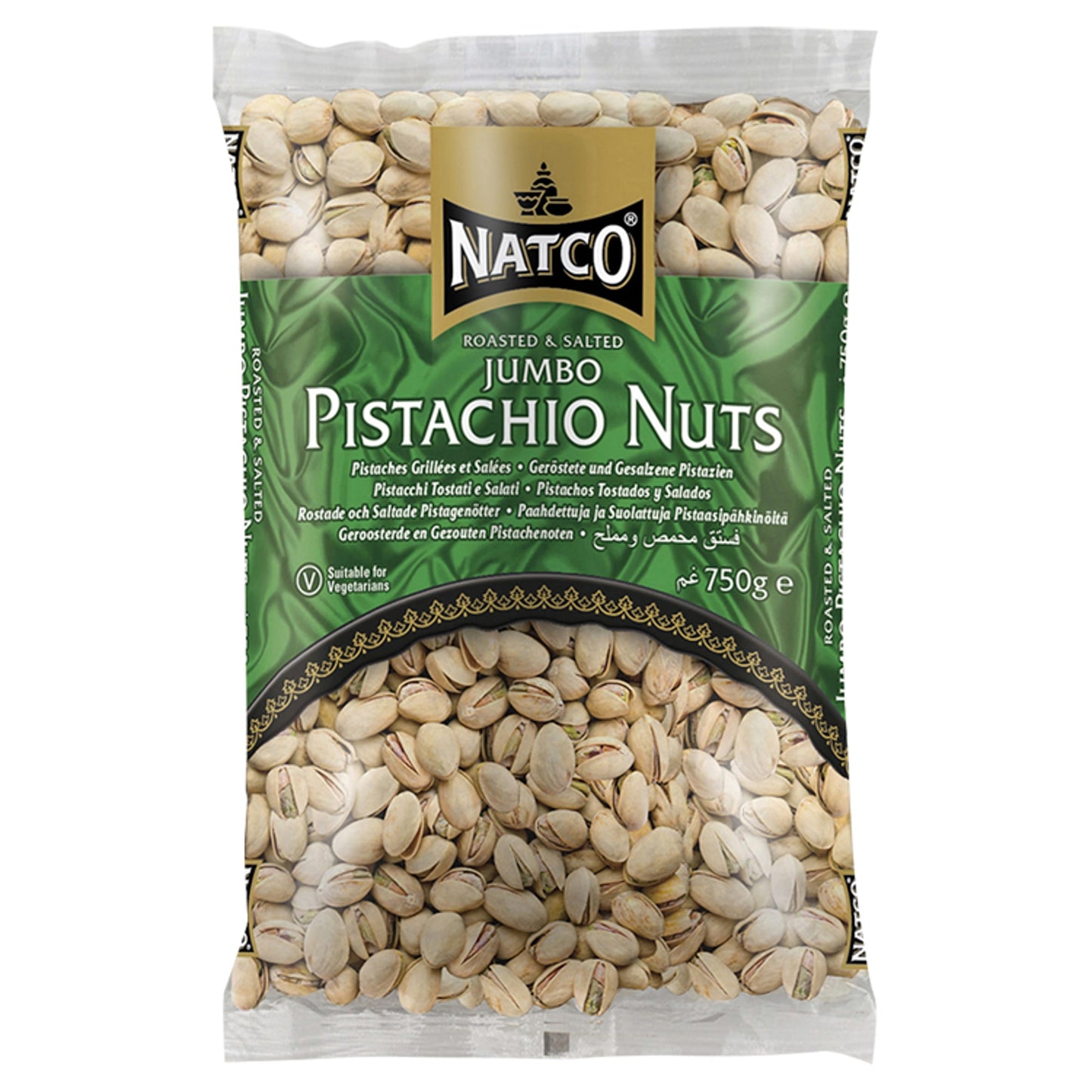 Natco Roasted & Salted Jumbo Pistachio Nuts 750g — image 1