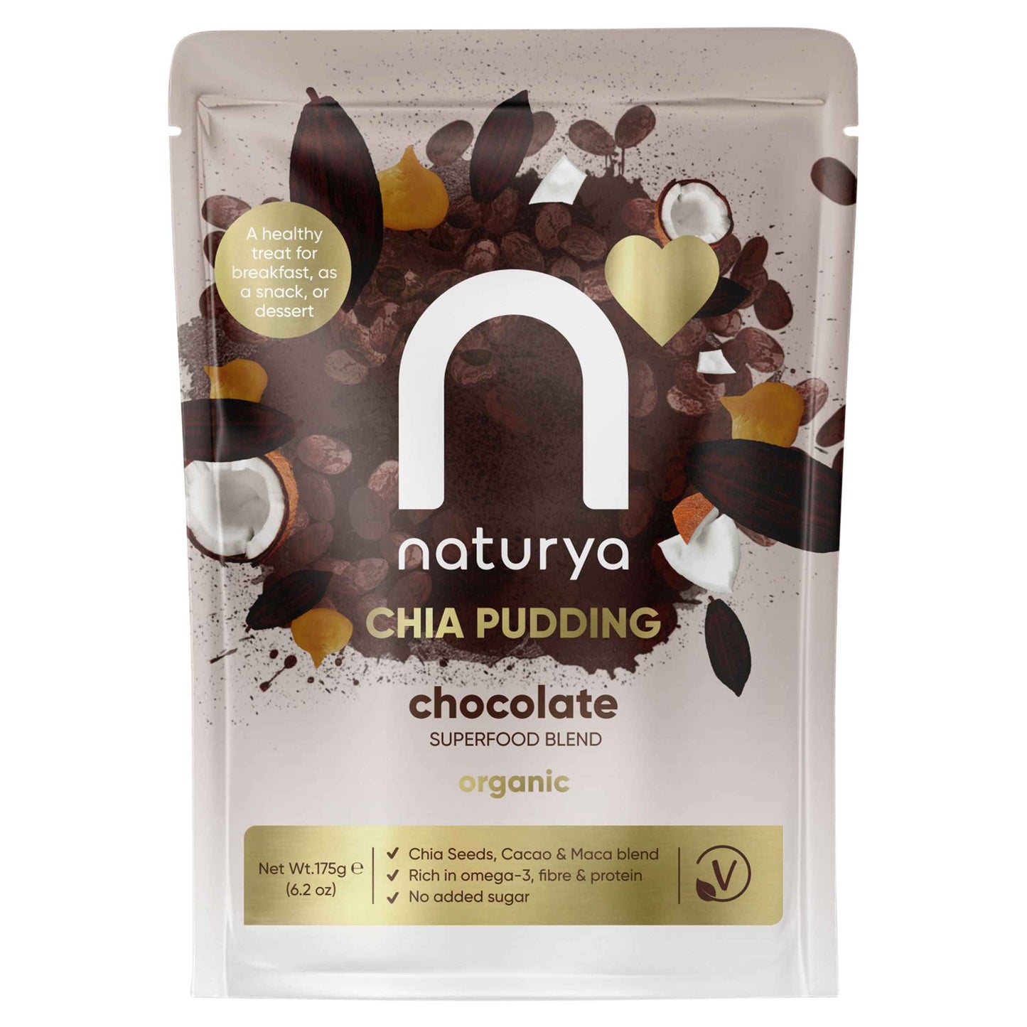 NATURYA Chia Pudding Chocolate Organic 175g
