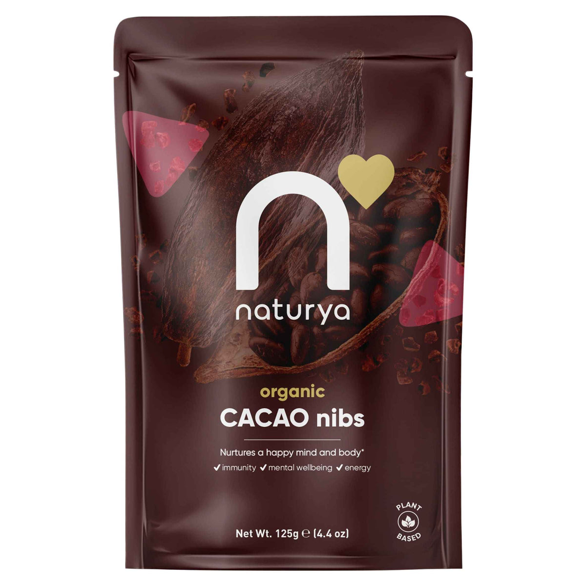 NATURYA Organic Cacao Nibs 125g