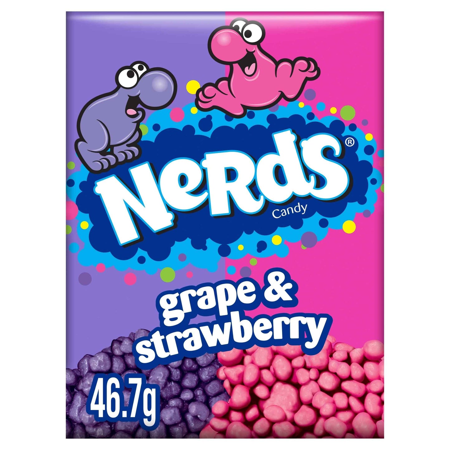 NERDS Candy Sweets Box Grape & Strawberry 46.7g