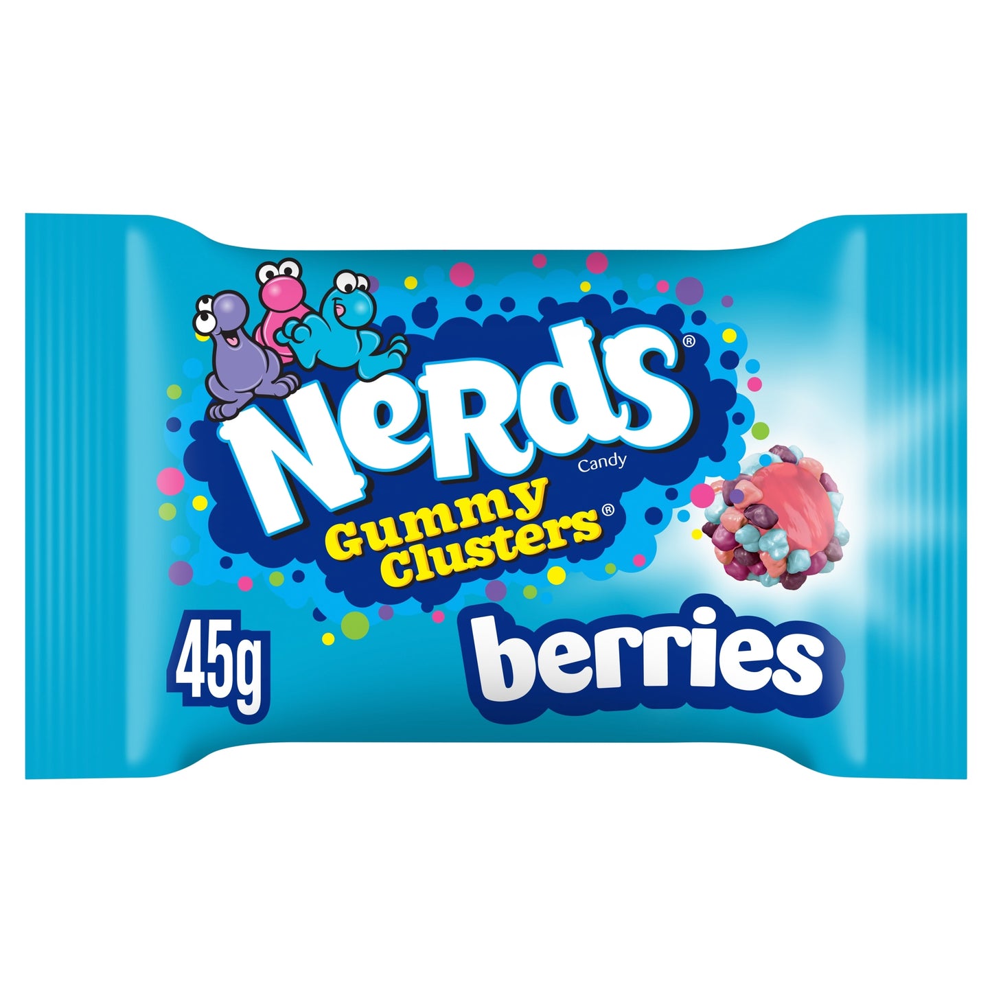 Nerds Candy Sweets Gummy Clusters Bag Berries 45g — image 1
