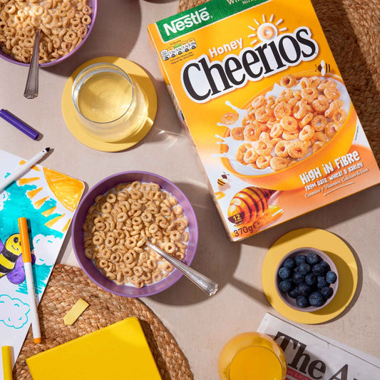 Nestlé CHEERIOS Honey Multigrain Hoop Breakfast Cereal 370g