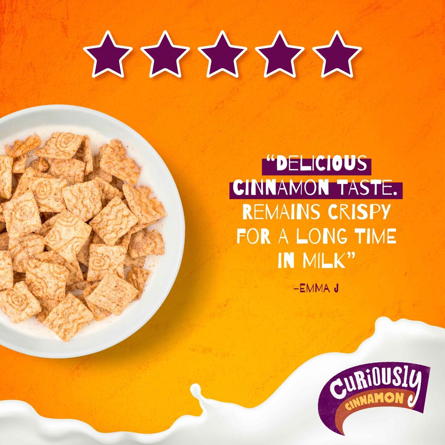 Nestlé Curiously Cinnamon Breakfast Cereal 375g