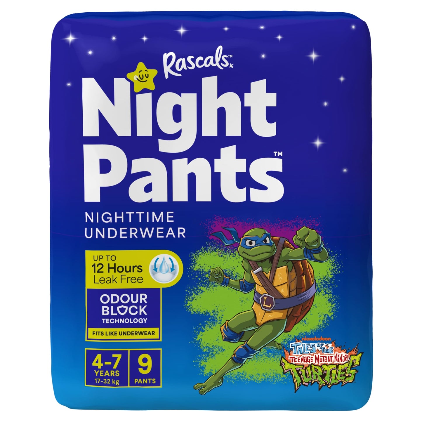 Night Pants Boys 4-7 Years (17-32 kg) (Teenage Mutant Ninja Turtles Print) 9-Pack — image 1