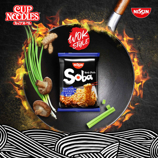 NISSIN Wok Style Soba Noodles Classic 109g