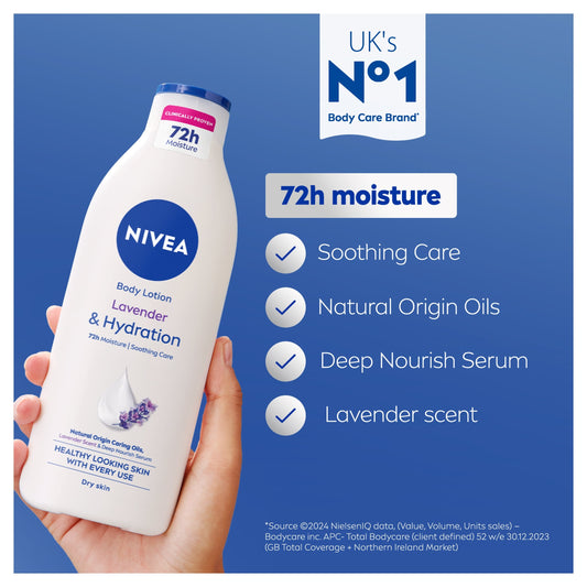 NIVEA Lavender & Hydration Body Lotion Dry Skin 400ml — image 2