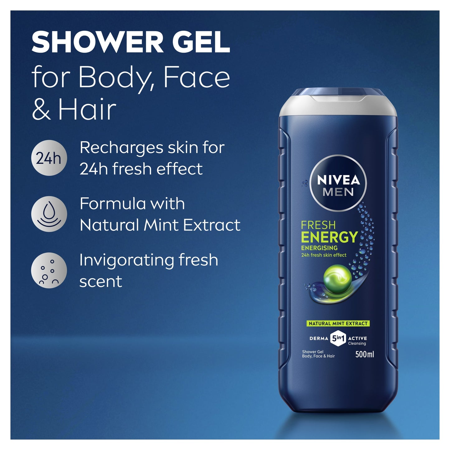 Nivea Men Energy Shower Gel 500Ml — image 5