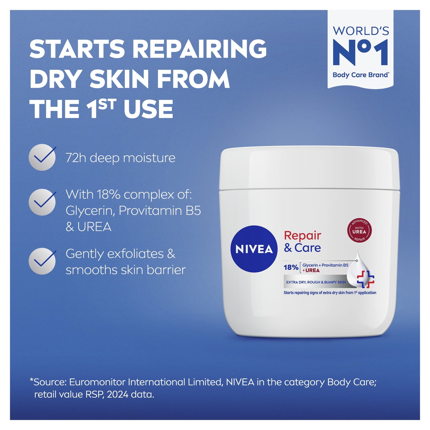 NIVEA Repair & Care Moisturiser Very Dry & Rough Skin 400ml — image 5