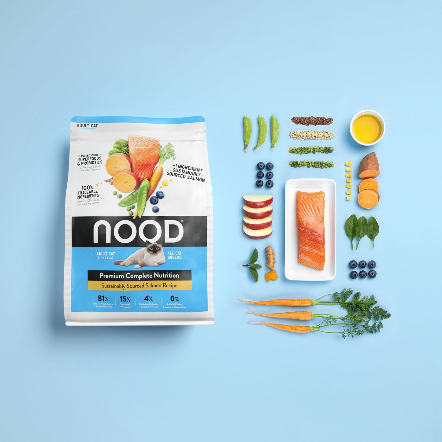 Nood Cat Food Salmon Recipe 800G — image 4