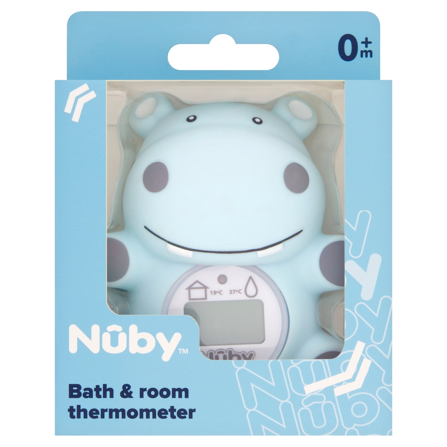 Nuby Hippo Bath & Room Thermometer — image 1