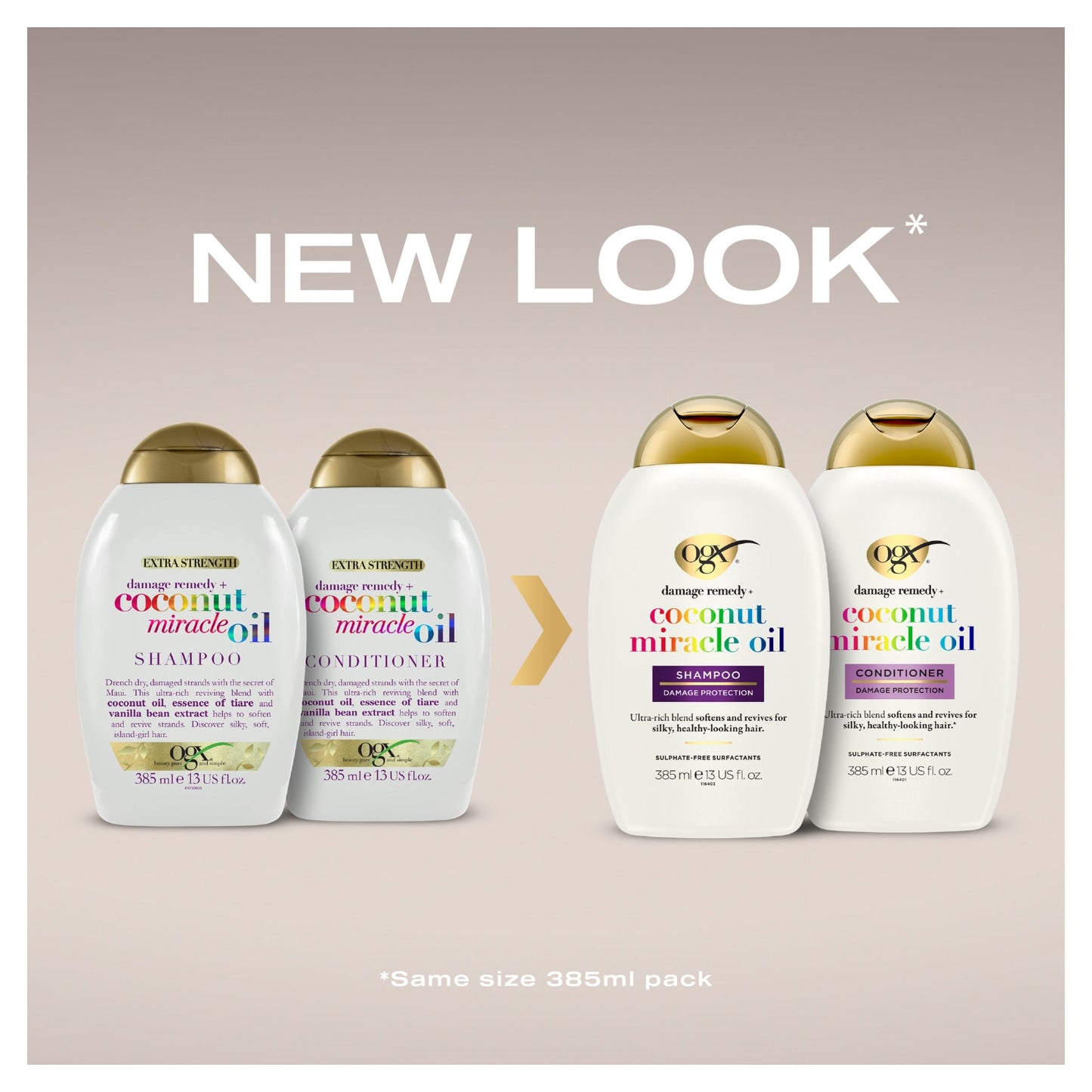 OGX Coconut Miracle Oil Conditioner for Damaged Hair 385ml — image 3